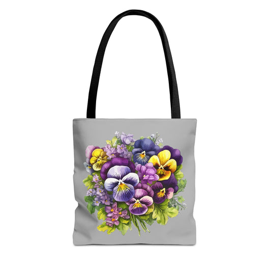 February Birth Flower (Violet) Fashion Tote Bag