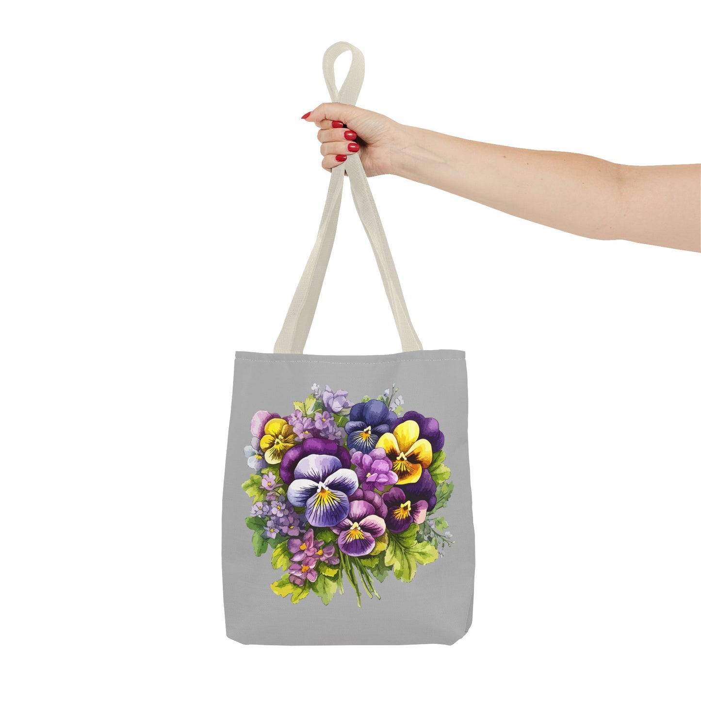 February Birth Flower (Violet) Fashion Tote Bag