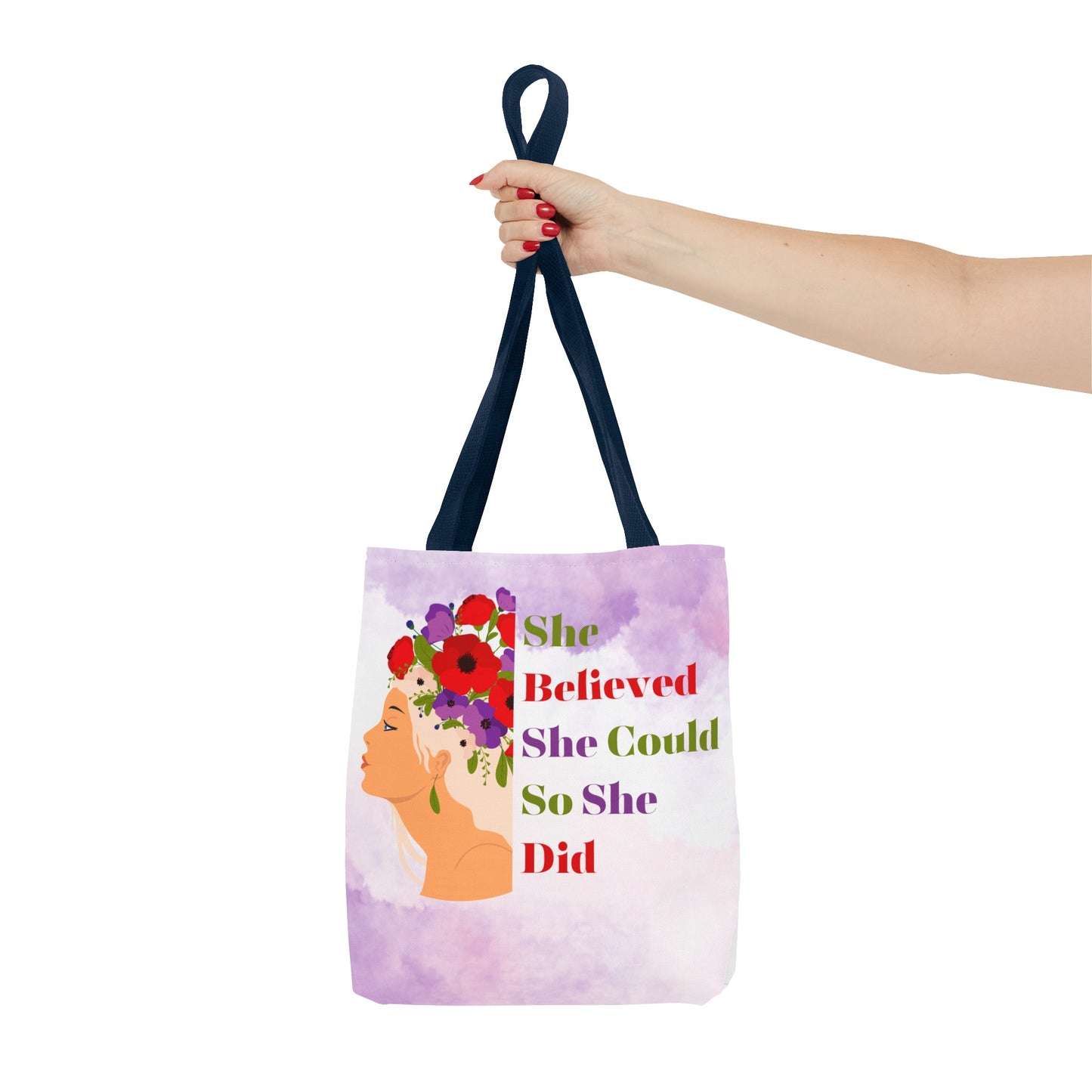 She Believed She Could Fashion Tote Bag