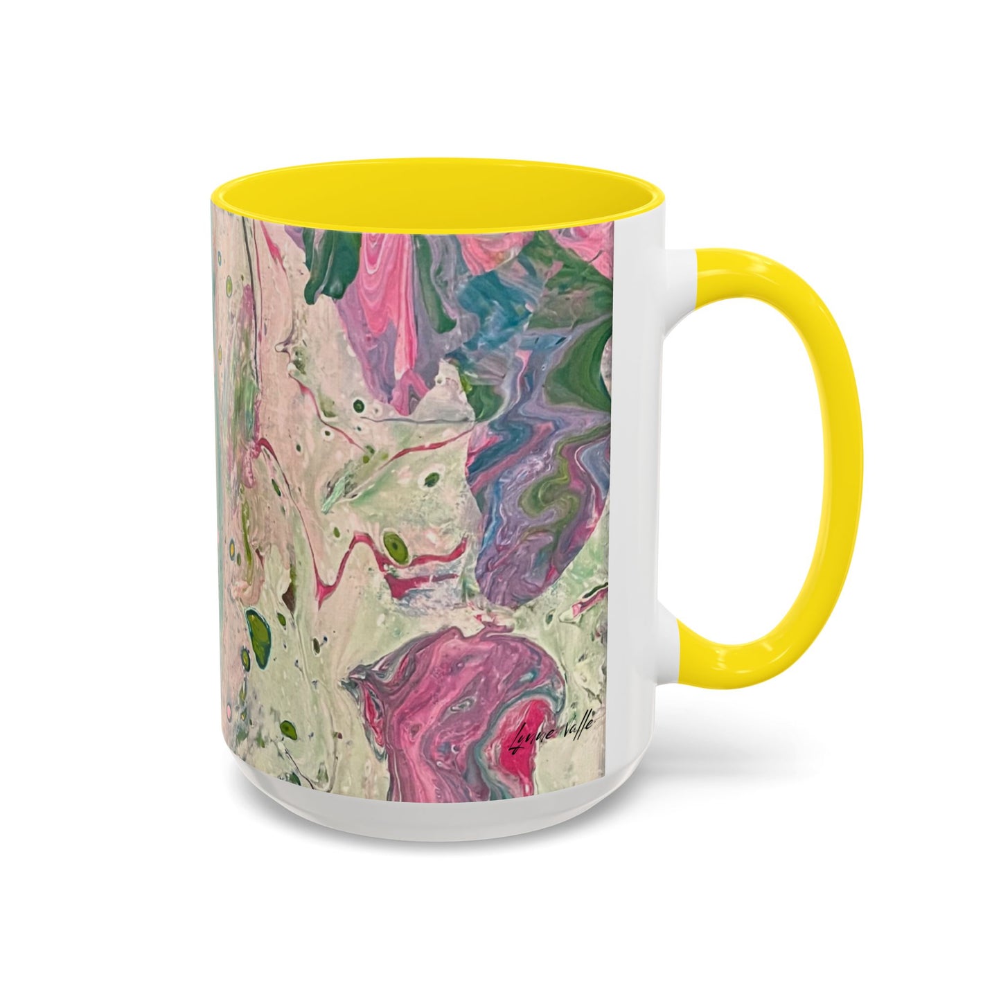 "God's Peace Will Reign" - Prophetic Fluid Art - 15 oz  Mug