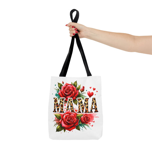 Mama with Roses Fashion Tote Bag