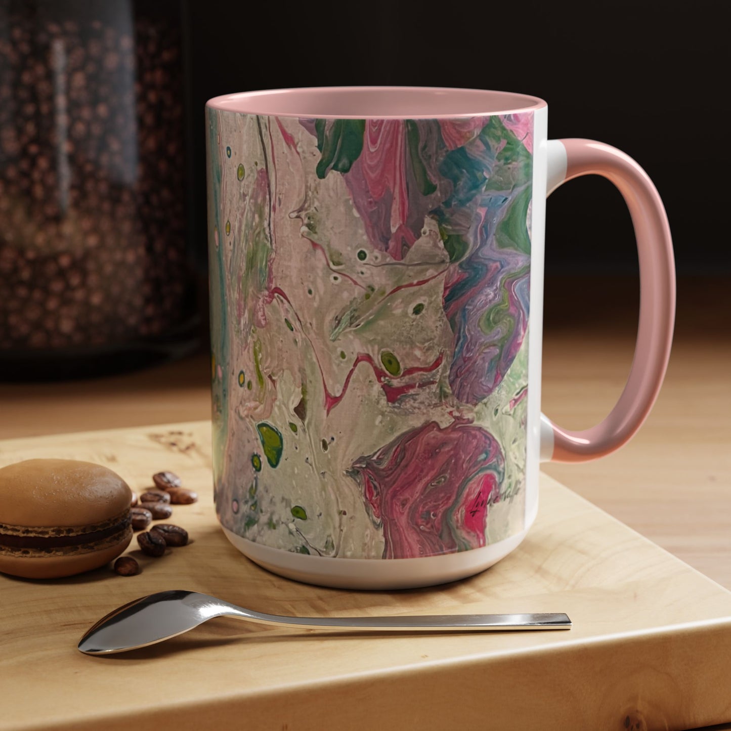 "God's Peace Will Reign" - Prophetic Fluid Art - 15 oz  Mug