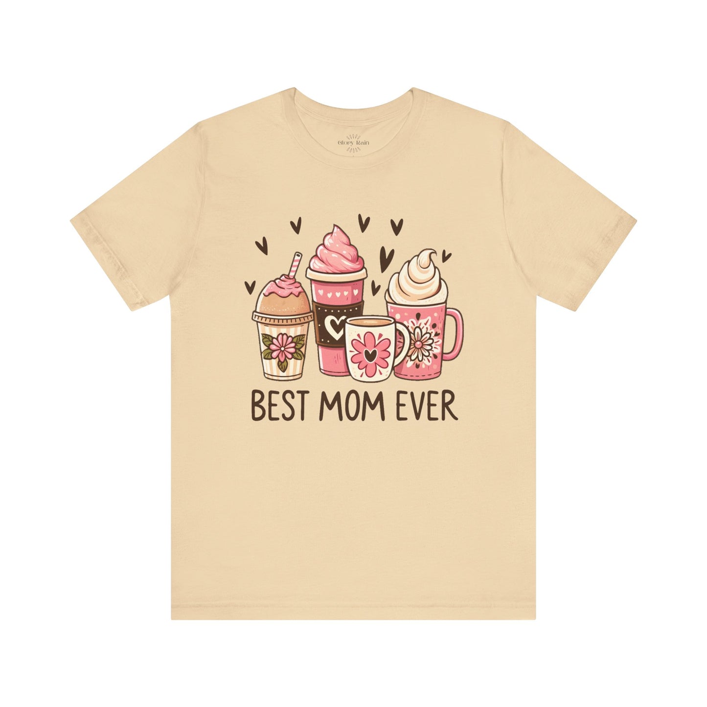Best Mom With Latte T-Shirt