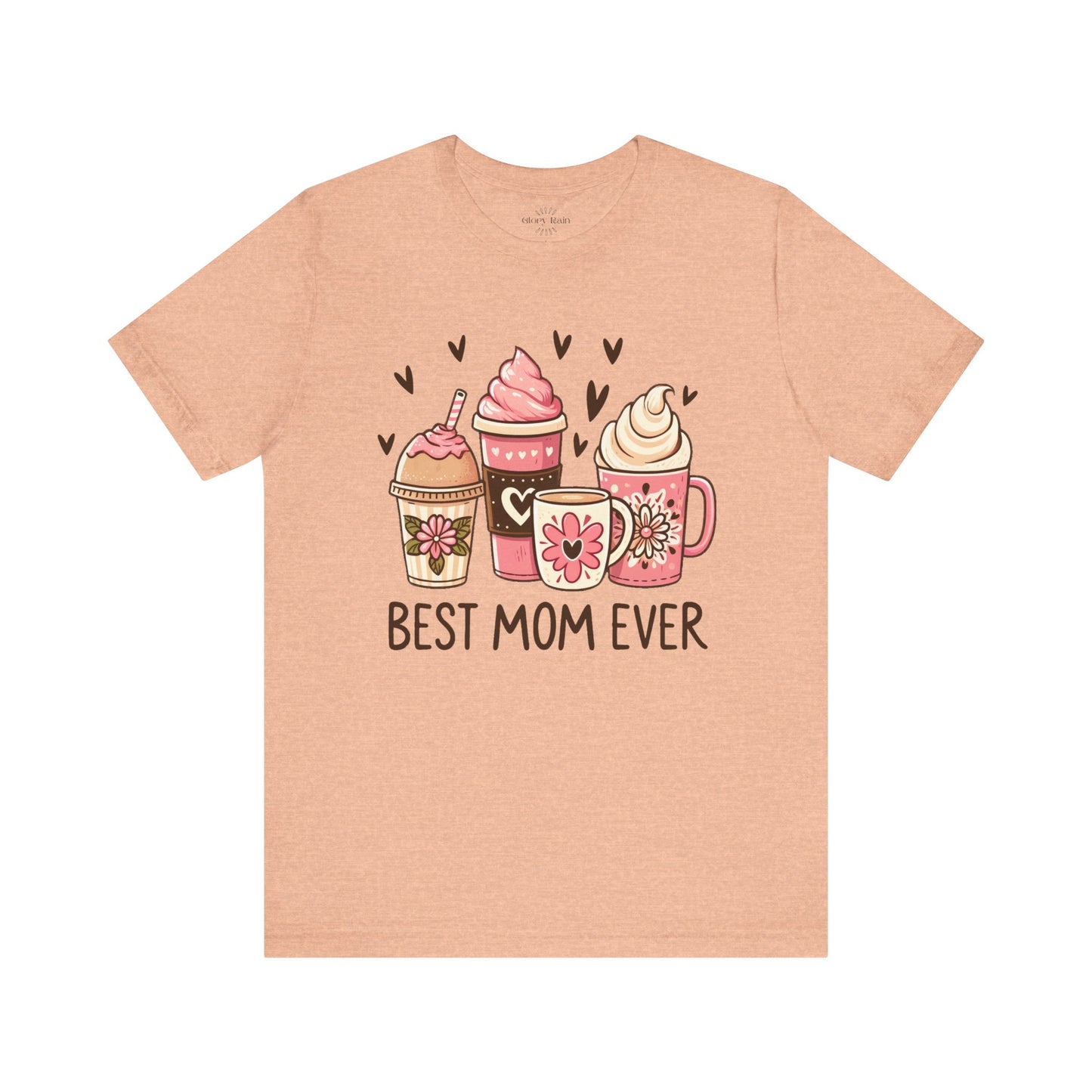 Best Mom With Latte T-Shirt