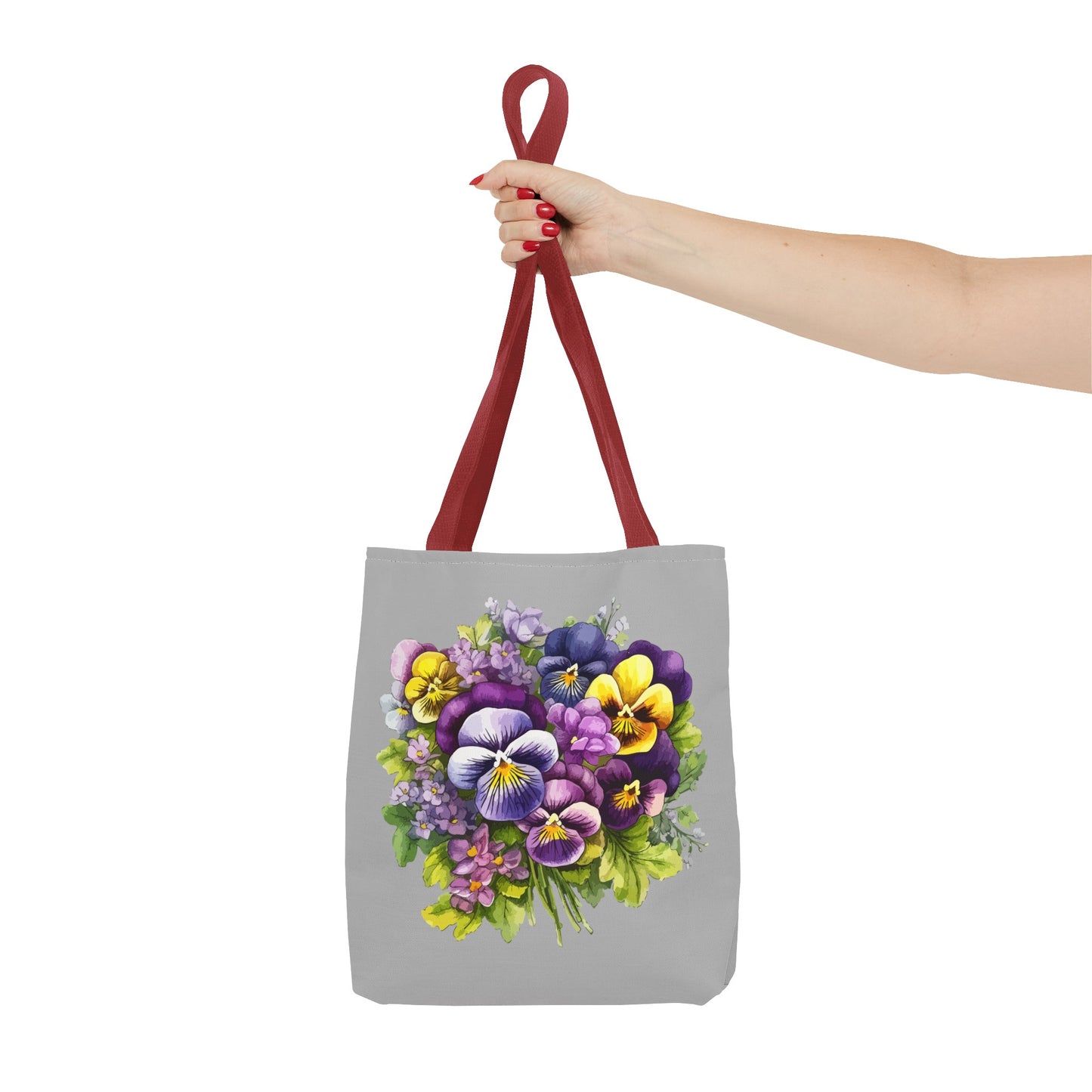 February Birth Flower (Violet) Fashion Tote Bag