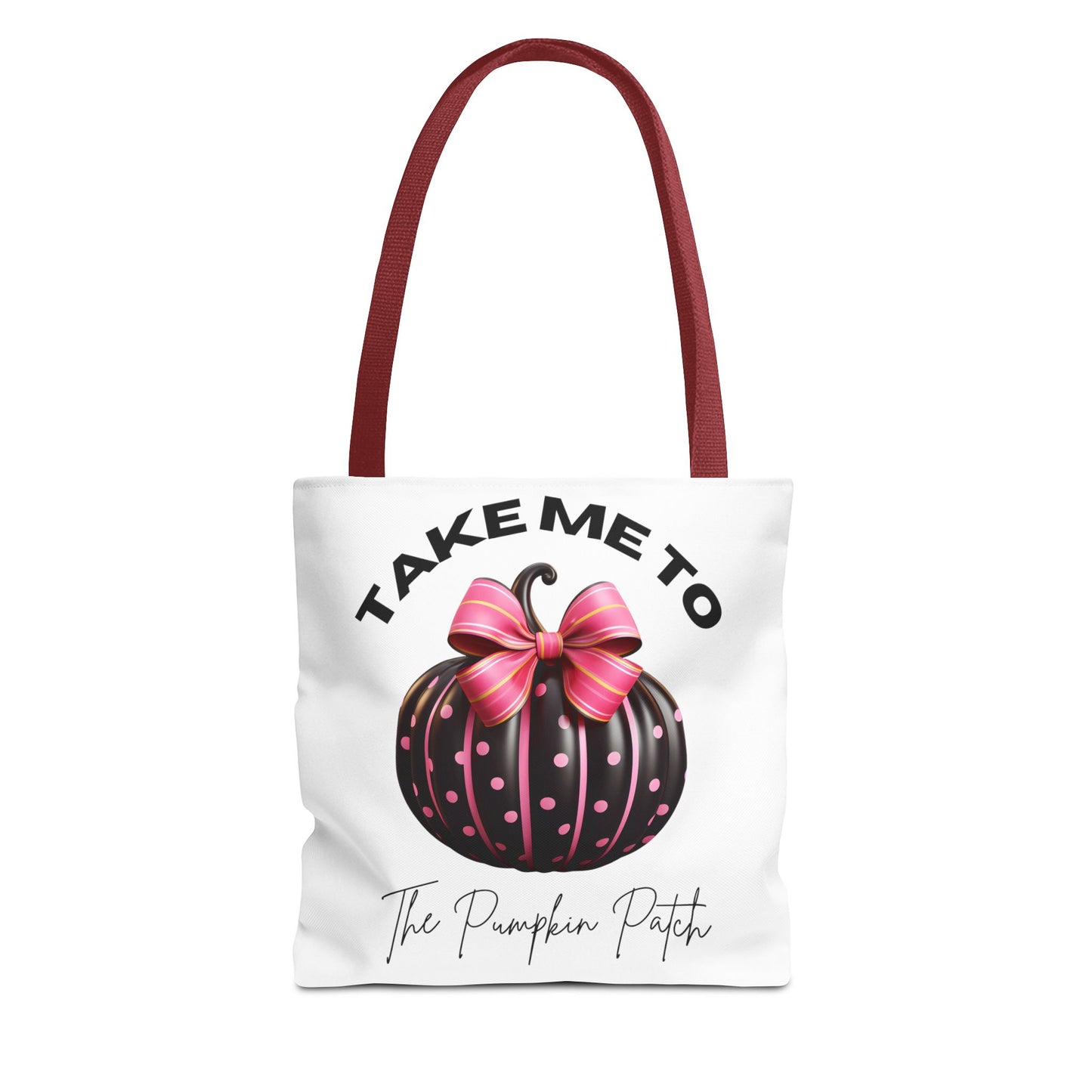 Take Me To The Pumpkin Patch (Black) Fashion Tote Bag