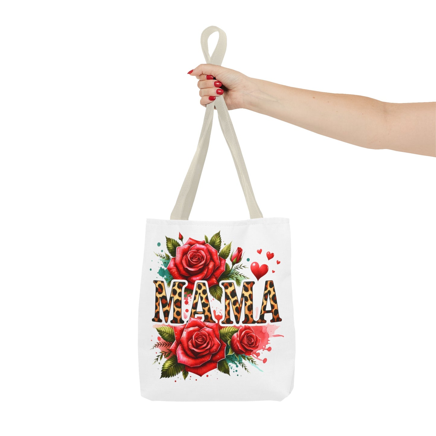 Mama with Roses Fashion Tote Bag