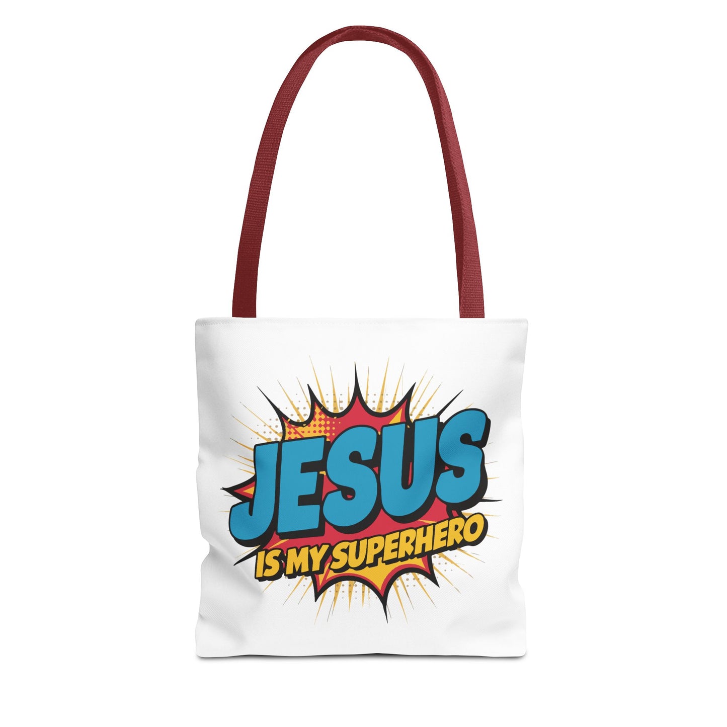 Jesus is My Superhero Fashion Tote Bag