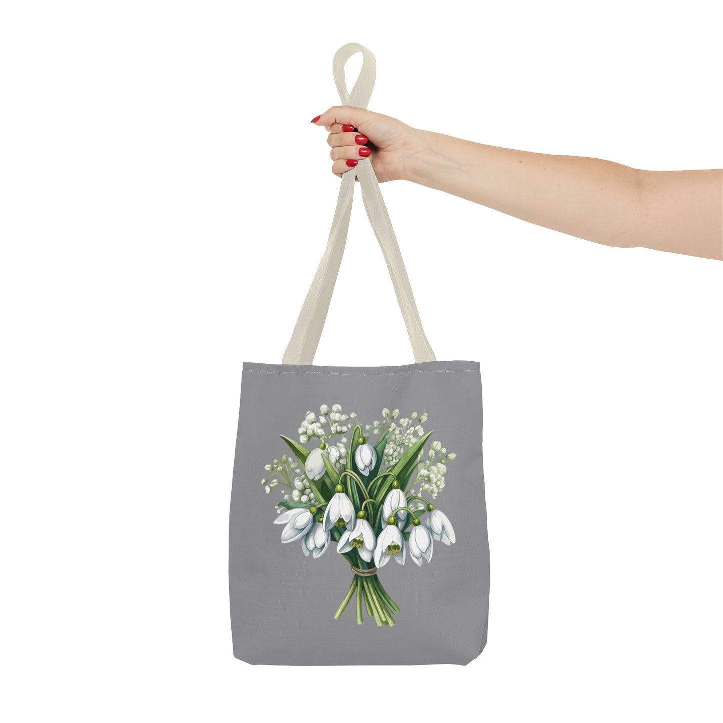 January Birth Flower (Snowdrop) Fashion Tote Bag