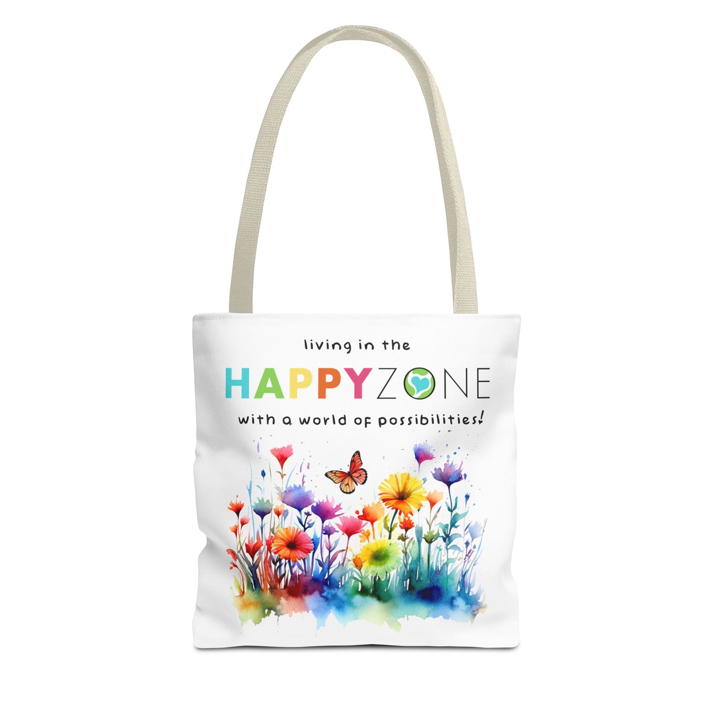 Living in the Happy Zone Fashion Tote Bag