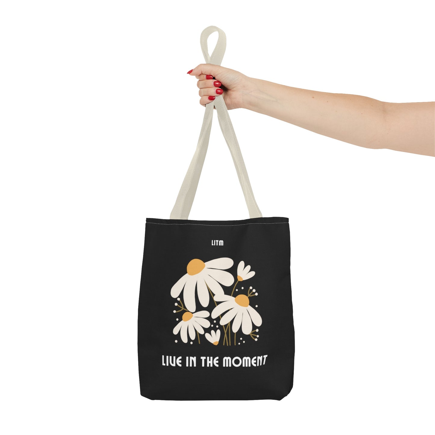 Live in the Moment Fashion Tote Bag