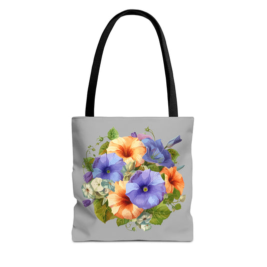 September Birth Flower (Morning Glory) Fashion Tote Bag