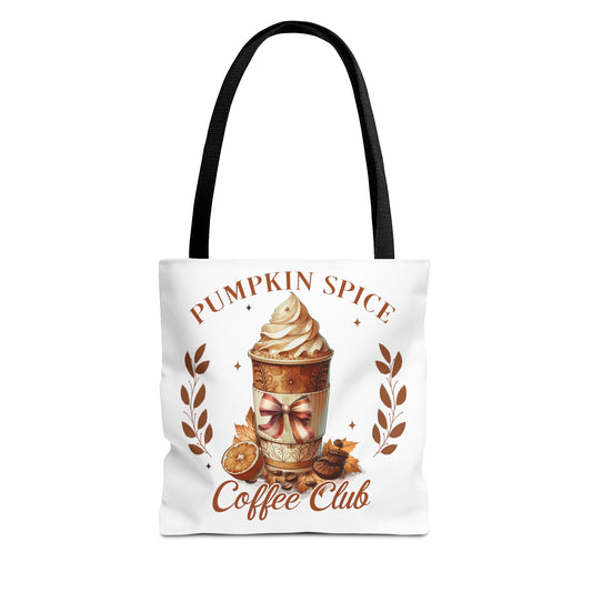 Pumpkin Spice Coffee Club Fashion Tote Bag
