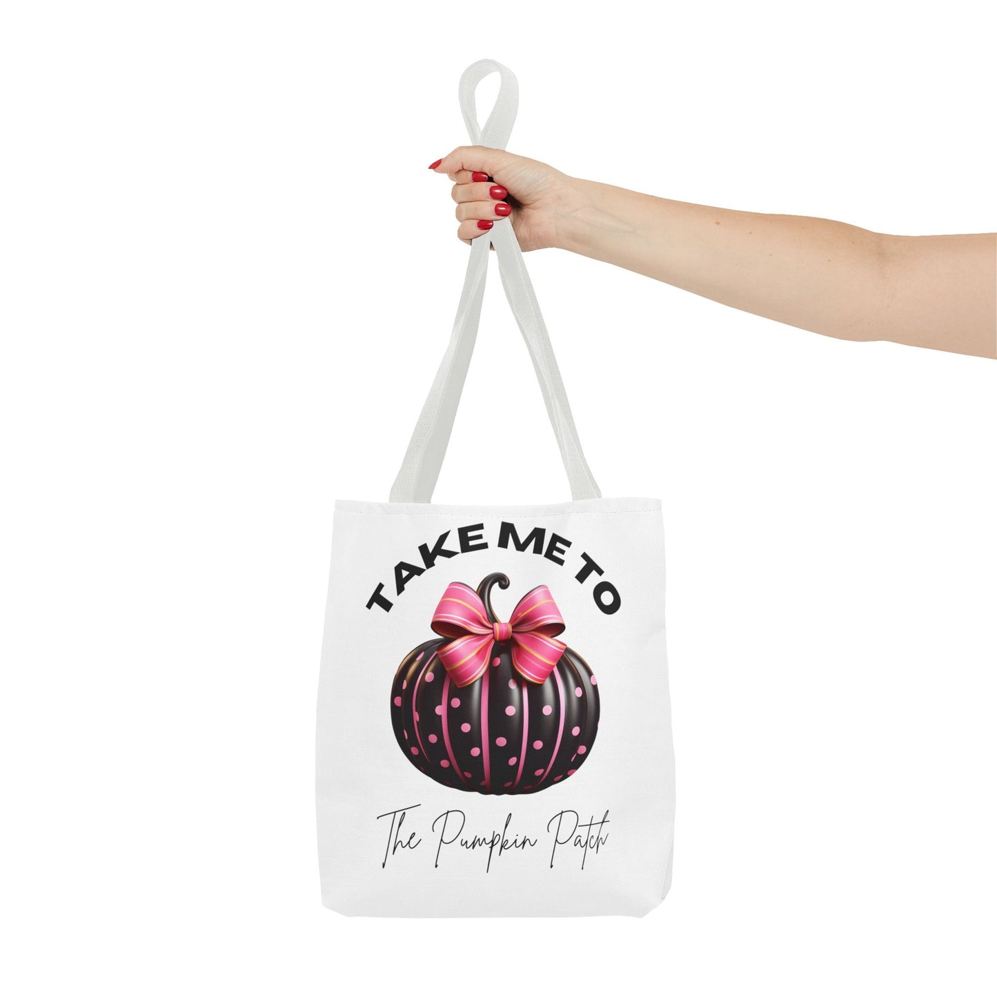 Take Me To The Pumpkin Patch (Black) Fashion Tote Bag