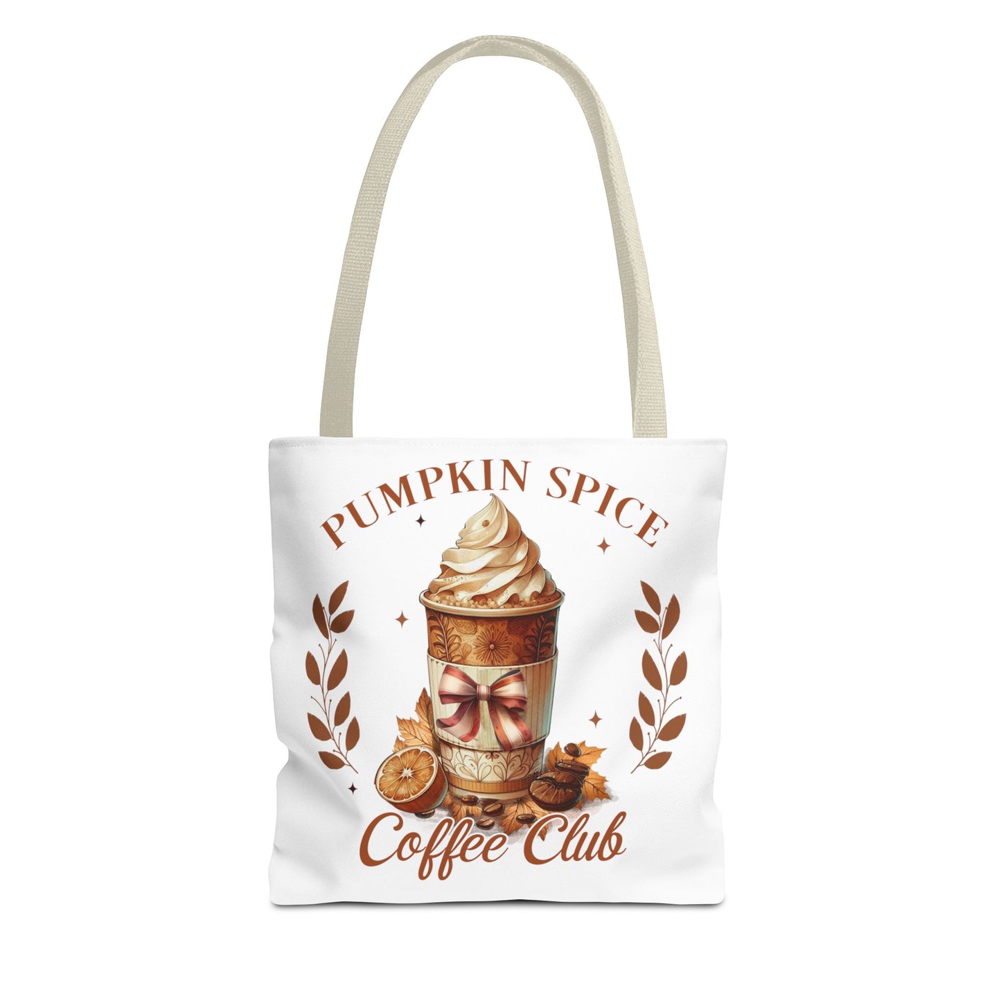 Pumpkin Spice Coffee Club Fashion Tote Bag