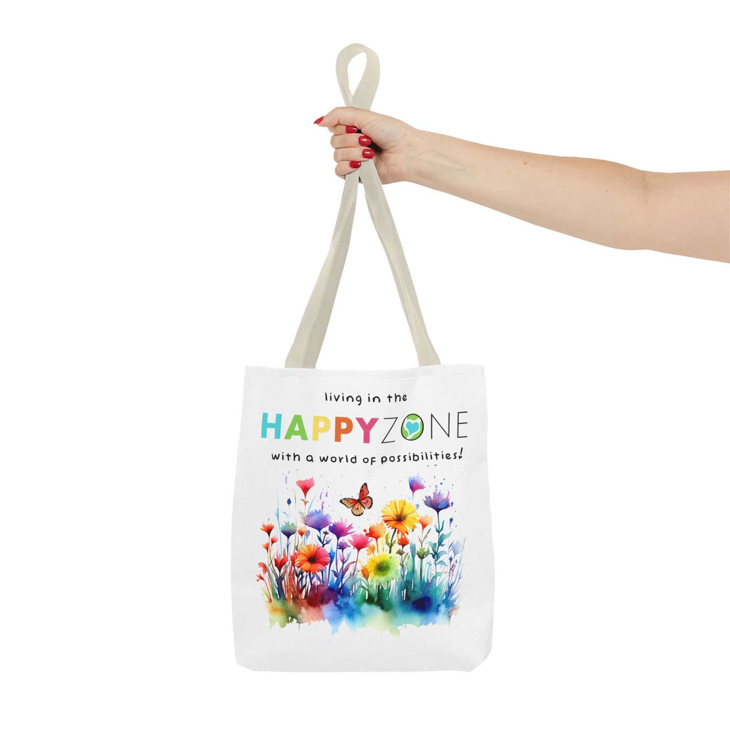 Living in the Happy Zone Fashion Tote Bag
