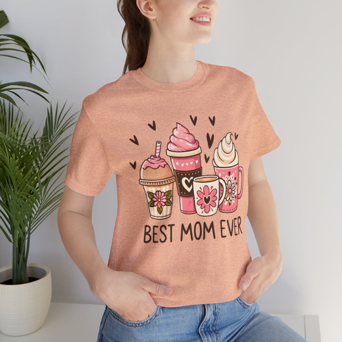 Best Mom With Latte T-Shirt