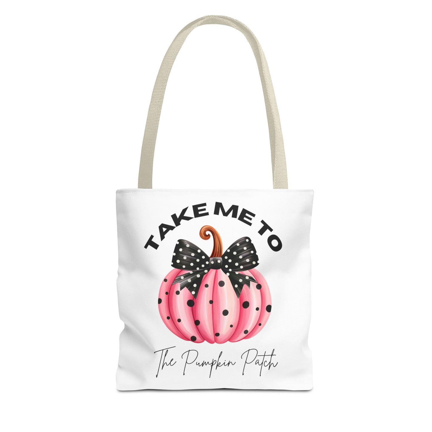 Take Me To The Pumpkin Patch (Pink) Fashion Tote Bag