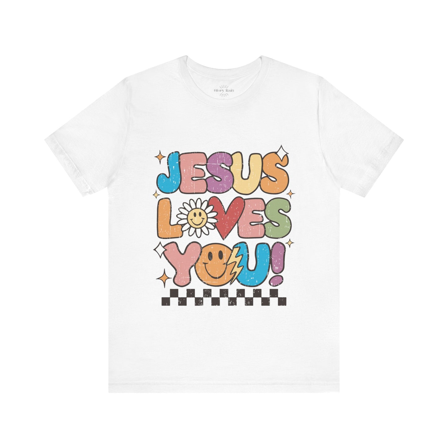 Jesus Loves You With Smiley Face T-shirt
