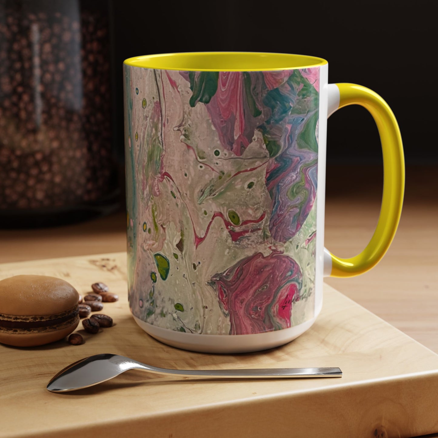 "God's Peace Will Reign" - Prophetic Fluid Art - 15 oz  Mug