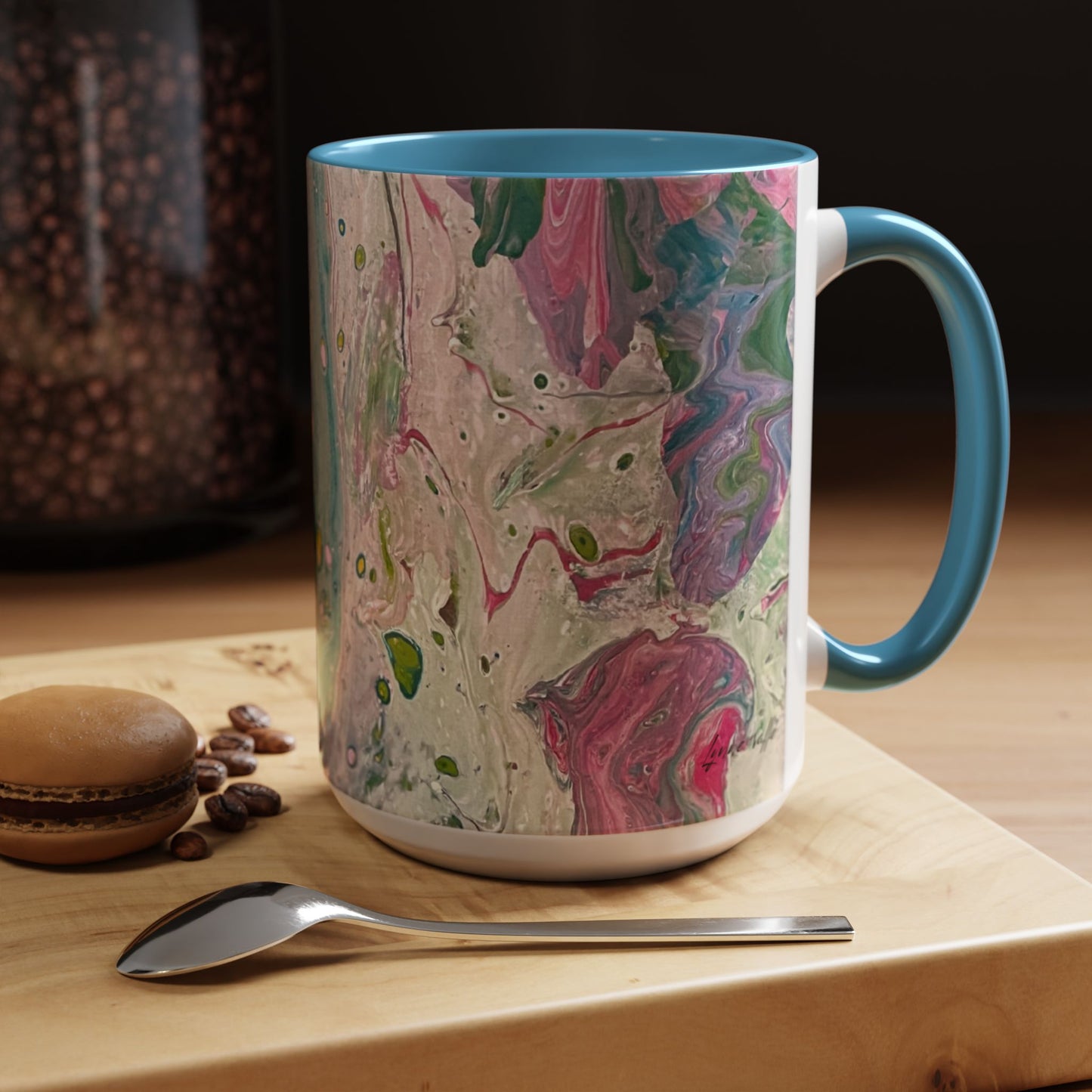 "God's Peace Will Reign" - Prophetic Fluid Art - 15 oz  Mug