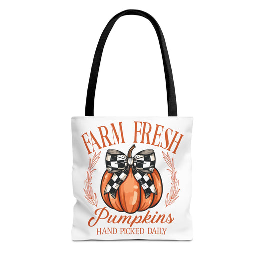 Farm Fresh Pumpkins Fashion Tote Bag