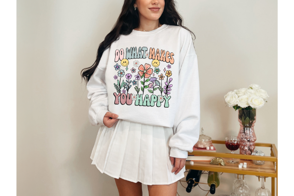 Do What Makes You Happy: Unisex Heavy Blend™ Crewneck Sweatshirt