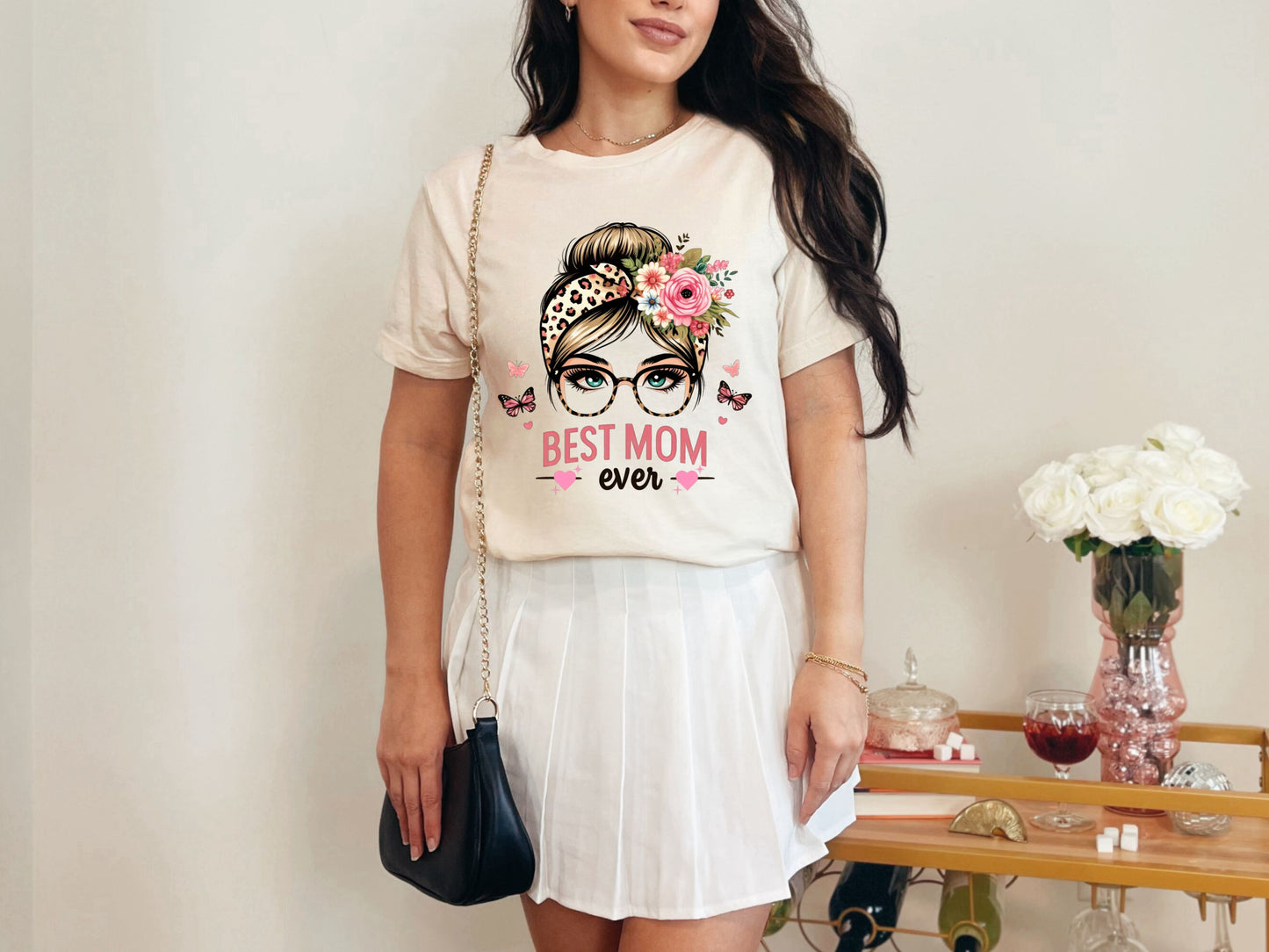 Best Mom Ever Hair Bun T-shirt